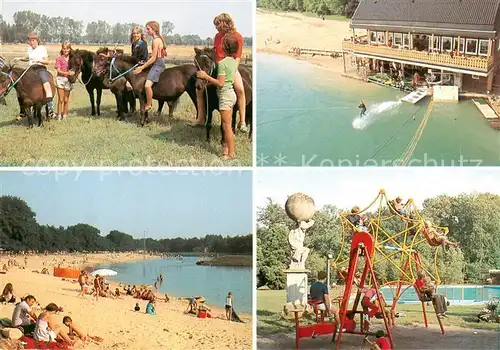 AK / Ansichtskarte  Haren_Ems Ferienzentrum Schloss Dankern Ponyreiten Wasserski Strand Kinderspielplatz Haren_Ems