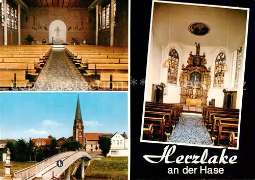 AK / Ansichtskarte  Herzlake Kirche Inneres Hasepartie Herzlake