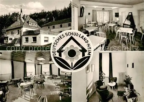 AK / Ansichtskarte  Oberlahr_Westerwald Deutsches Schullandheim Werner Ruppert Heim Gastraeume Oberlahr_Westerwald