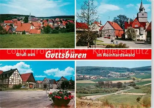 AK / Ansichtskarte  Gottsbueren Ortspartien Panorama Reinhardswald Gottsbueren