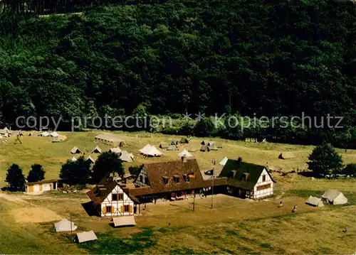 AK / Ansichtskarte 73870250 Immenhausen_Hessen Freizeitheim des Bundes Deutscher Pfadfinderinnen mit Lagerplatz  Immenhausen Hessen