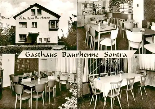 AK / Ansichtskarte 73870268 Sontra Gasthaus Baurhenne Gastraeume Sontra