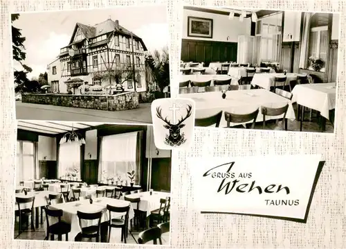 AK / Ansichtskarte  Wehen_Taunusstein Hotel Waldfriede Restaurant Gastraeume 