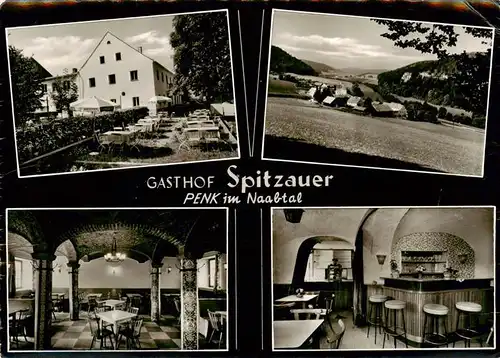 AK / Ansichtskarte  Penk_Nittendorf_Naabtal Gasthof Spitzauer Panorama Gaststube Bar 