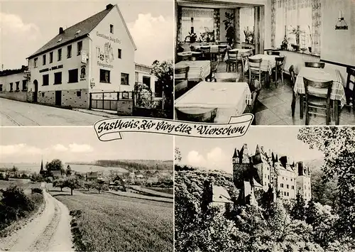 AK / Ansichtskarte  Wierschem Gasthaus Zur Burg Eltz Pension Gastraum Burg Wierschem