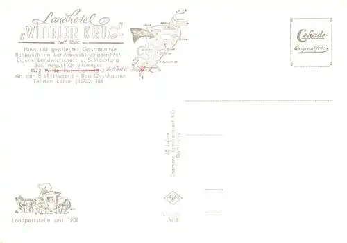 AK / Ansichtskarte  Wittel_Loehne Landhotel Witteler Krug 
