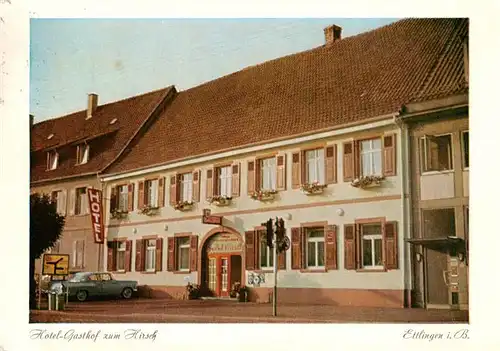 AK / Ansichtskarte  Ettlingen Hotel Gasthof Zum Hirsch Ettlingen