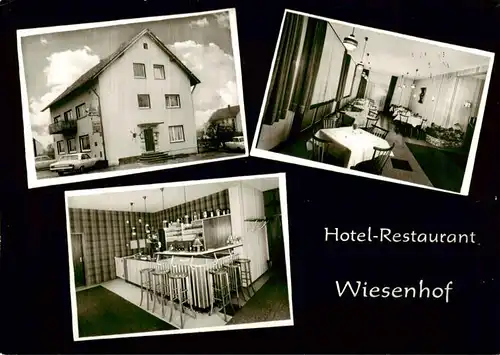 AK / Ansichtskarte 73870321 Viernheim Hotel Restaurant Wiesenhof Gaststube Bar Viernheim