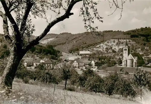 AK / Ansichtskarte  oedsbach_Oberkirch Panorama Kirche 