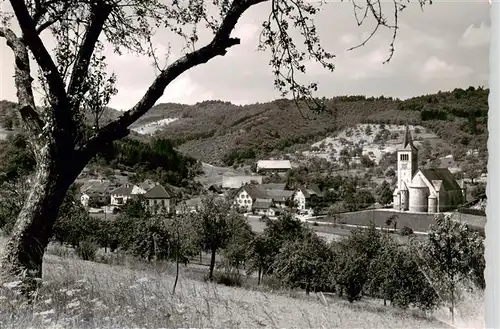 AK / Ansichtskarte  oedsbach_Oberkirch Panorama Kirche 