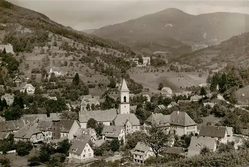 AK / Ansichtskarte  Ottenhoefen_Schwarzwald Panorama mit Kirche Ottenhoefen Schwarzwald