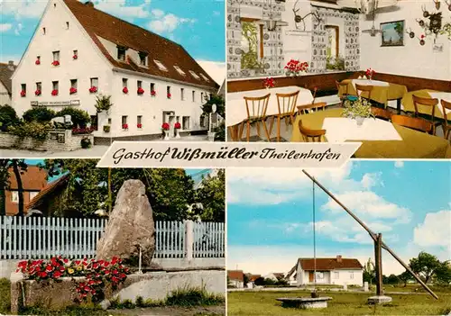 AK / Ansichtskarte 73870366 Theilenhofen Gasthof Wissmueller Gaststube Brunnen Ziehbrunnen Theilenhofen