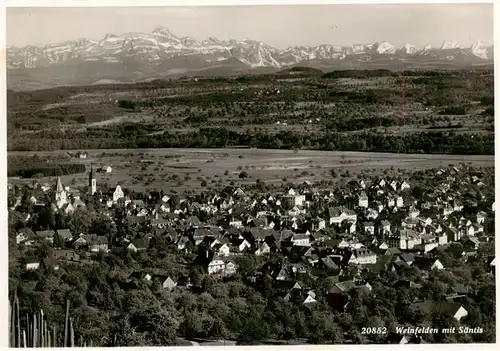 AK / Ansichtskarte  Weinfelden_TG Panorama mit Saentis 