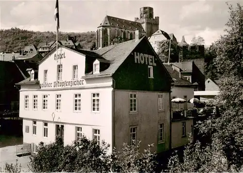 AK / Ansichtskarte 73870393 Oberwesel_Rhein Hotel Goldner Pfropfenzieher Oberwesel Rhein