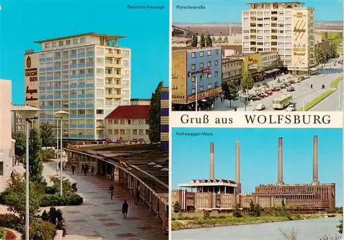 AK / Ansichtskarte  Wolfsburg Bahnhofs Passage Porschestrasse Volkswagen Werk Wolfsburg