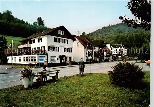 AK / Ansichtskarte  Schoenmuenzach_Baiersbronn Strassenpartie 