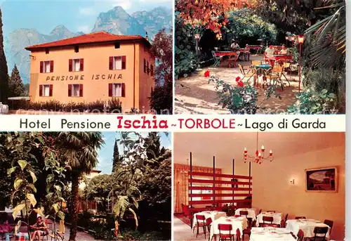 AK / Ansichtskarte 73870444 Torbole_Lago_di_Garda_IT Hotel Pensione Ischia Garten Gaststube 