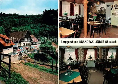 AK / Ansichtskarte 73870455 Ohlsbach Berggasthaus Brandeck Lindle Gastraeume Ohlsbach