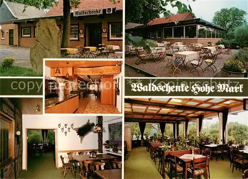 AK / Ansichtskarte  Lippramsdorf Gaststaette Waldschenke Hohe Mark Gastraeume Terrasse Lippramsdorf