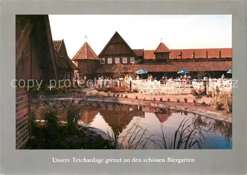 AK / Ansichtskarte  Legden Ferien und Freizeithof Steinkuhle Teichanlage Biergarten Legden