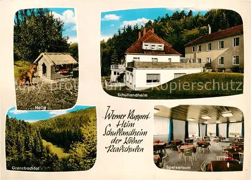 AK / Ansichtskarte  Oberlahr_Westerwald Werner Ruppert Heim Helia Schullandheim Grenzbachtal Speiseraum Oberlahr_Westerwald