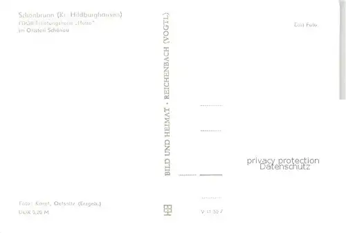 AK / Ansichtskarte  Schoenbrunn_Greiz FDGB Erholungsheim Huette Schoenbrunn Greiz