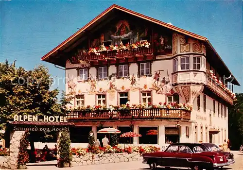 AK / Ansichtskarte  Kochel_See_Bayern Alpengasthof und Hotel Schmied von Kochel 