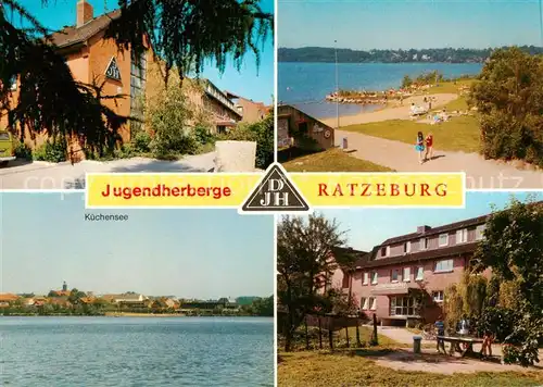 AK / Ansichtskarte 73870560 Ratzeburg Jugendherberge Kuechensee Strand Ratzeburg