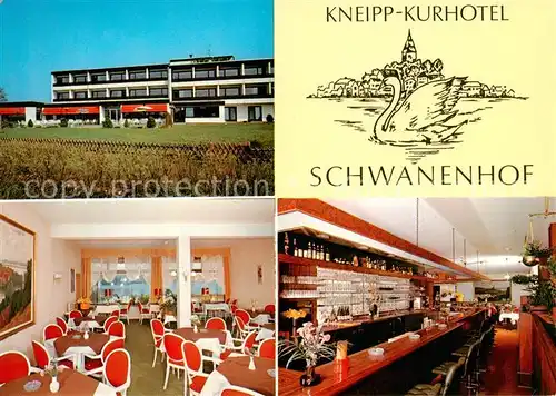 AK / Ansichtskarte  Moelln__Lauenburg Kneipp Kurhotel Schwanenhof Gastraum Bar 