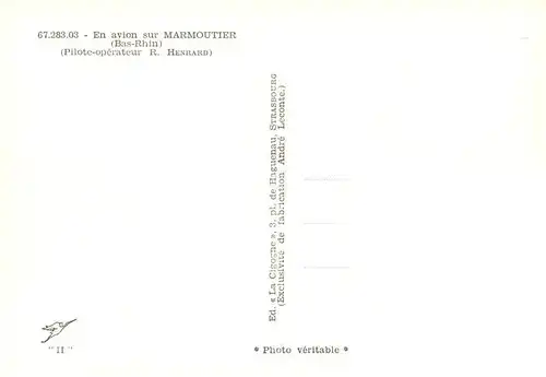 AK / Ansichtskarte  Marmoutier_67_Bas-Rhin Centre de la ville vue aérienne 