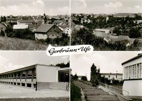 AK / Ansichtskarte  Gerbrunn Stadtpanorama Schule Gerbrunn