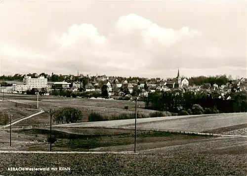 AK / Ansichtskarte  Asbach_Westerwald Panorama Blick zur Kamillus-Klinik Asbach_Westerwald