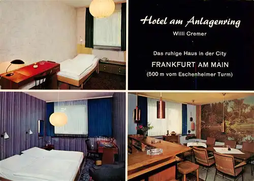 AK / Ansichtskarte  Frankfurt_Main Hotel am Anlagenring Fremdenzimmer Frankfurt Main