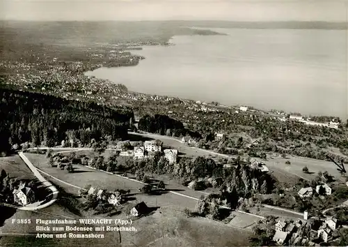 AK / Ansichtskarte  Wienacht-Tobel Blick zum Bodensee mit Rorschach Arbon und Romanshorn Wienacht-Tobel