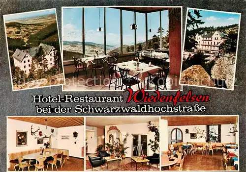 AK / Ansichtskarte  Sand_Buehl Hotel Restaurant Wiedenfelsen Gastraeume Panorama Sand_Buehl