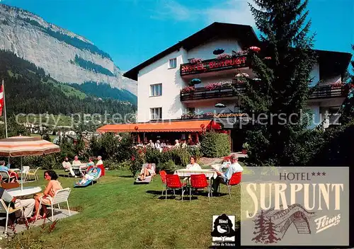 AK / Ansichtskarte  Flims_Waldhaus Hotel Surpunt Gartenterrasse Flims Waldhaus