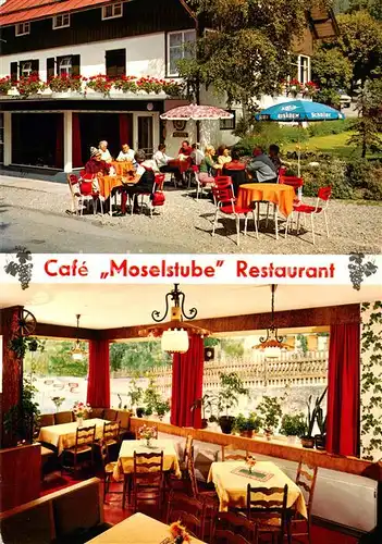 AK / Ansichtskarte 73870802 Oberstdorf Cafe Moselstube Restaurant Terrasse Oberstdorf
