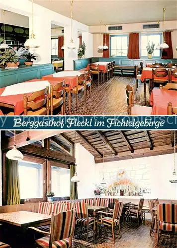 AK / Ansichtskarte  Fleckl_Oberwarmensteinach Berggasthof Fleckl Gastraeume 