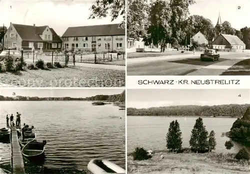 AK / Ansichtskarte  Neustrelitz Ferienheim des VEB Landtechnik Zerbst Ortsansicht Bootshafen am Zethner See Am Schwarzen See Neustrelitz