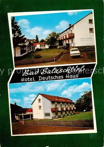 AK / Ansichtskarte 73870847 Bad_Salzschlirf Hotel Deutsches Haus mit Gaestehaus Bad_Salzschlirf