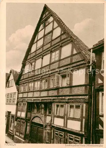 AK / Ansichtskarte  Hameln_Weser Lueckingsches Haus Wendenstrasse Hameln Weser