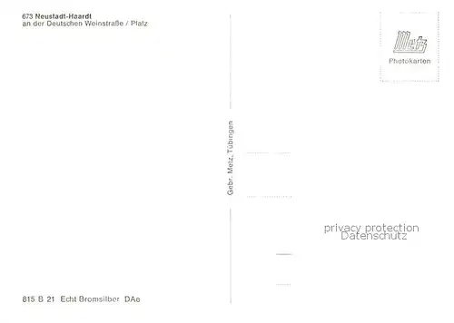 AK / Ansichtskarte  Haardt__Neustadt_Weinstrasse Panorama Rheinebene Kriegerdenkmal Hauptstrasse Haardter Schloss Schulhaus 