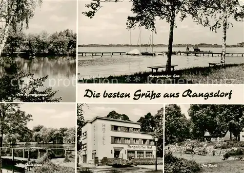 AK / Ansichtskarte  Rangsdorf Rangsdorfer See Am Nymphensee Zuelowsee Hotel Rangsdorfer Hof Im Park Rangsdorf