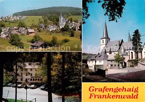 AK / Ansichtskarte  Grafengehaig Panorama Gasthaus Kirche Grafengehaig