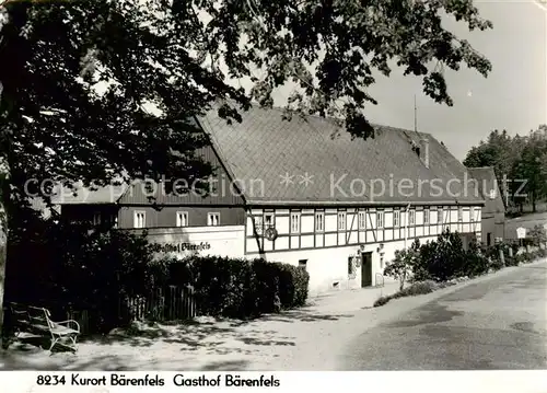 AK / Ansichtskarte 73870913 Baerenfels_Erzgebirge_Altenberg Gasthof Baerenfels 