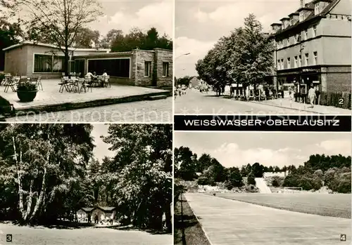 AK / Ansichtskarte  Weisswasser__Oberlausitz Konsum Tierpark Cafe Muskauer Strasse Pionierlager Philipp Mueller Stadion 20. Jahrestag 