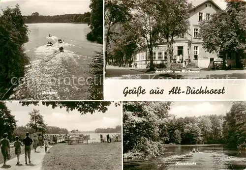 AK / Ansichtskarte 73870925 Alt-Buchhorst_Gruenheide_Mark Peetzsee Gaststaette am Moellensee Strandweg Kiesschacht 