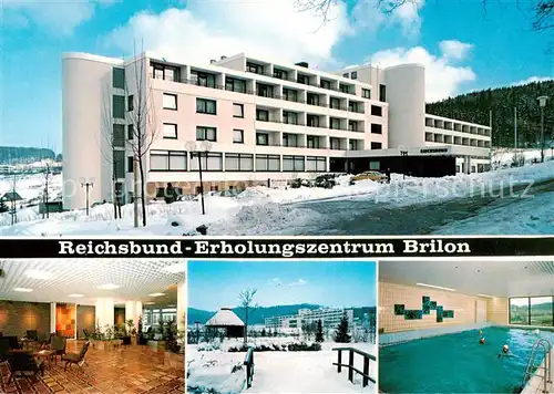 AK / Ansichtskarte  Brilon Reichsbund Erholungszentrum Foyer Panorama Hallenbad Brilon