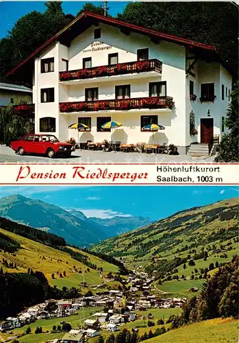 AK / Ansichtskarte  Saalbach_-Hinterglemm_AT Pension Riedlsperger Panorama 