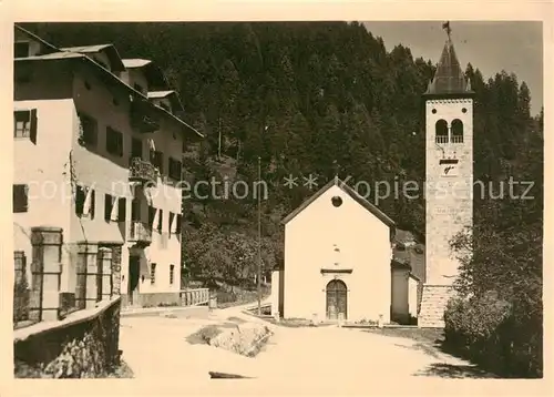 AK / Ansichtskarte  Nebbiu_di_Cadore_Valle_di_IT Ortspartie mit Kirche 